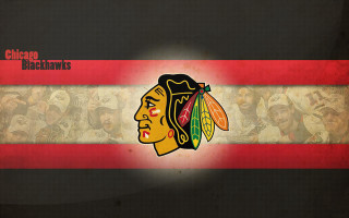 Chicago black hawks logo black - gritty free wallpaper