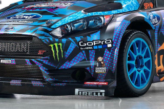 Car monster design blue orange - hyper detail free wallpaper