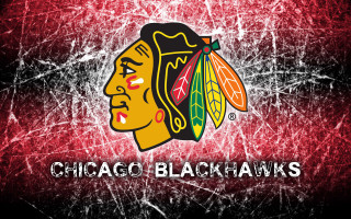 Chicago black hawks logo red 9 - grungy free wallpaper