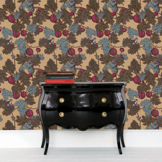 Black dresser flower pattern branch - a book free wallpaper