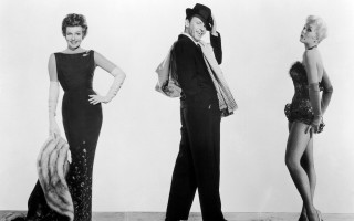 Three women evening dresses hats - three woman free wallpaper