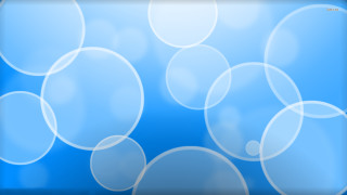 Blue background bubbles different sizes - abstract illusionism free wallpaper