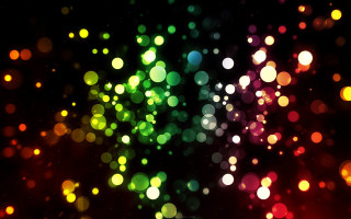 Blurry lights night sky dark - a blurry photo of a bunch free wallpaper