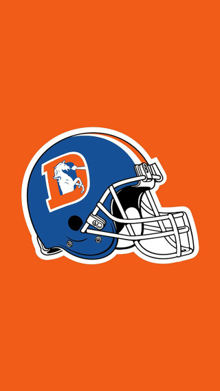 Football helmet d blue orange - an orange background free wallpaper