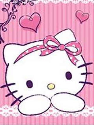 Hello kitty hearts bow pink - funny free wallpaper