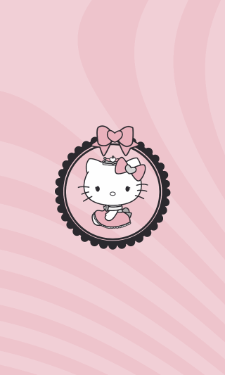 Hello kitty pink background bow 4 - kitty wallpaper free wallpaper