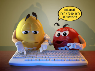 Cartoon character keyboard computer mouse - fedot sychkov free wallpaper