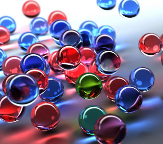 Colorful balls floating air reflective - a reflective surface free wallpaper