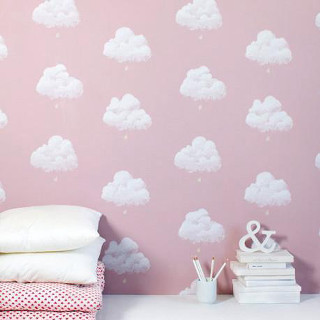 Bed pink wall cloud wallpaper - the bed free wallpaper