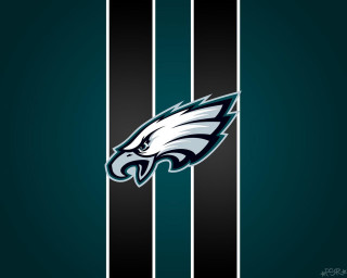 Eagles logo black white striped - bird free wallpaper for desktop