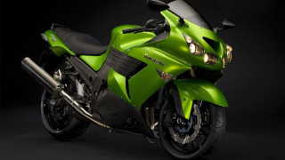 Green motorcycle dark room black - a green motorcycle free wallpaper