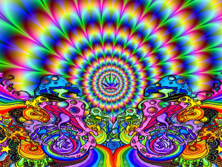 Psychedelic art colorful fireworks digital - psychedelic art free wallpaper