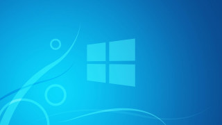 Blue background window wave white 2 - a white swirl free wallpaper