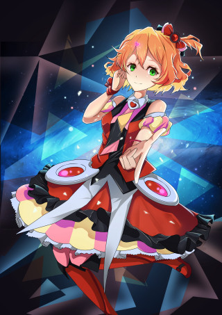 Girl dress scissor knee scissor - a hologram free wallpaper