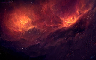 Colorful space scene star formation - a colorful space scene free wallpaper