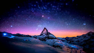 Mountain star filled sky stars - night sky free wallpaper
