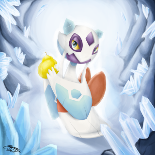 Cartoon plane snowy ice crystal - ice free wallpaper