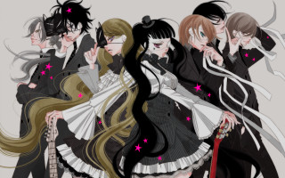 Anime girls long hair stars - the other girl free wallpaper