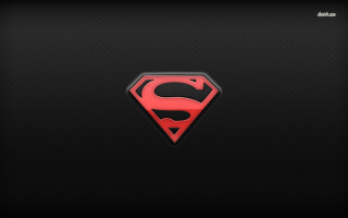 Superman logo black background red 4 - a superman logo free wallpaper