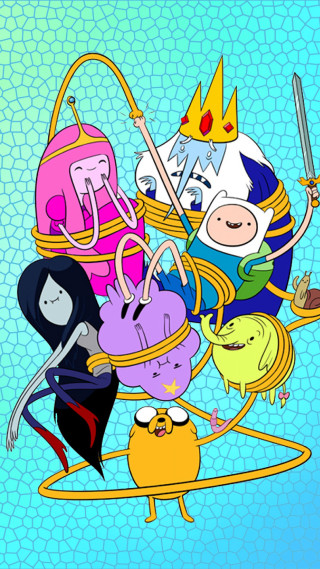 Cartoon character background blue sky - serial art free wallpaper