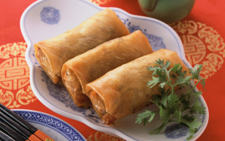 Plate rolls plant tea chopsticks - small free wallpaper