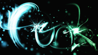 Spiral design star green light - image of a spiral design free wallpaper