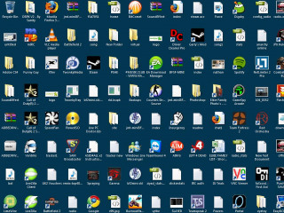 Computer icons blue background black - different free wallpaper