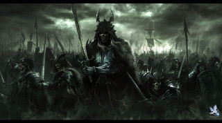 Armor zombies swords demon field - their hand and a demon free wallpaper