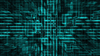 Blue black abstract background lines 2 - c4d free wallpaper