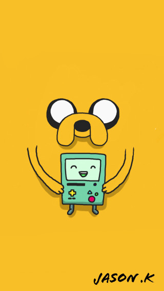Cartoon character holding tv wide - wide free wallpaper
