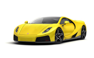 Yellow sports car photorealistic digital - a yellow sports car free wallpaper