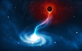 Blue red spiral object sky 2 - christopher balaskas free wallpaper