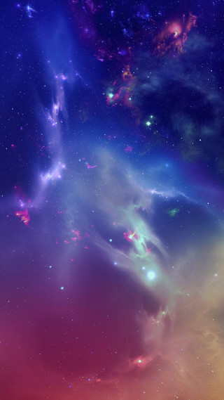 Colorful sky stars bright blue - a colorful sky free wallpaper