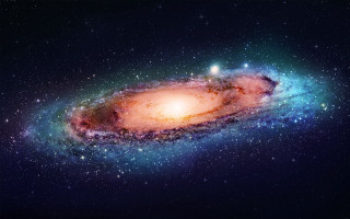 Colorful galaxy bright light stars - a bright light in the middle of the image free wallpaper