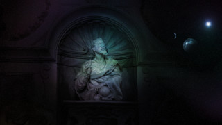 Statue man window light planet - a statue of a man free wallpaper