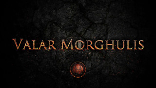 Valar morghulis dark background gold - a poster free wallpaper for desktop
