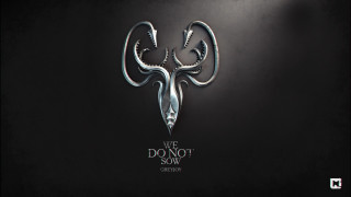 Deer skull horns black white - head and the words free wallpaper