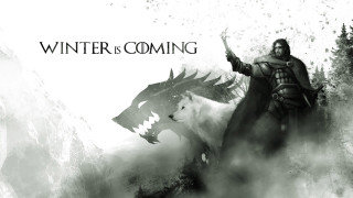 Man riding white horse wolf 2 - a banner free wallpaper