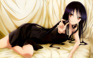Woman laying couch talking cellphone - a cell phone free wallpaper