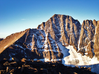 Mountain range snow covered peak - murata range free wallpaper