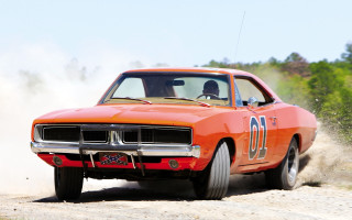 Red car dirt road number - a number free wallpaper