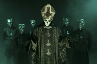 Men black white costumes masks - mask free wallpaper