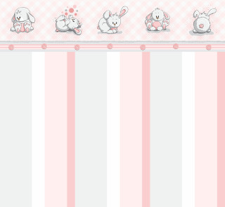 Pink white wall cartoon animals - a screenshot free wallpaper