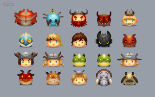 Animals people hats gray blue - 2 d game art free wallpaper