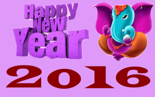 Purple red happy new year - free new year wallpaper