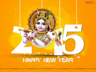 Happy new year ganesh statue - string free wallpaper