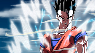 Cartoon character blue shirt red - akira toriyama free wallpaper
