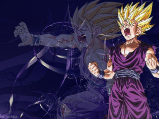 Dragon purple outfit purple background - a man in the background free wallpaper