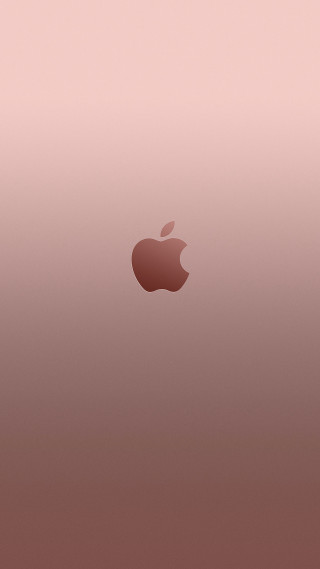 Pink apple logo background red - the bottom of the image free wallpaper