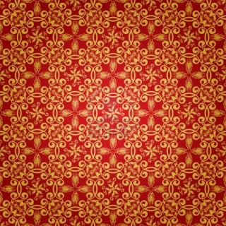 Red yellow background circular design - circular free wallpaper